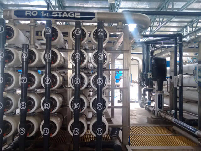 Reverse Osmosis plant with up to 95% effluent recycling